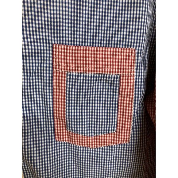 VTG Men's Brooks Brothers Long Sleeve Shirt Gingham Colorblock Size Large - Picture 3 of 6